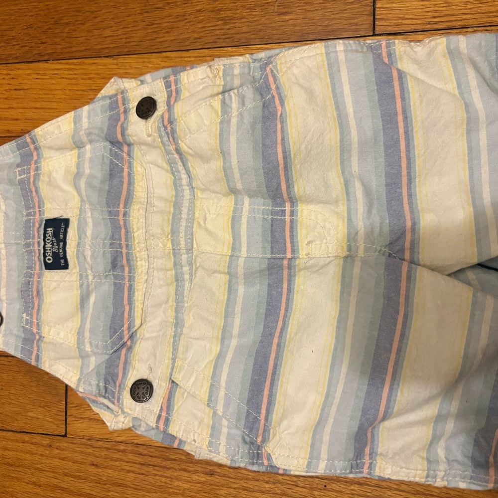 OshKosh B'gosh Pastel Striped Overalls